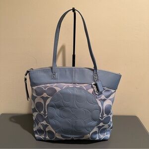 Coach Blue Tote Bag style F18335 (2011)